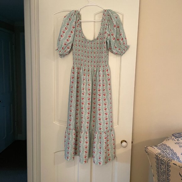 Hill House Home Louisa Nap Dress Trailing Vine Size S - Picture 5 of 6
